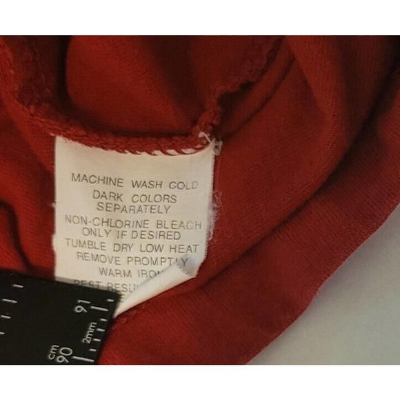 Vintage Chaps Ralph Lauren T Shirt Size Large Red 90s Y2K Embroidered - Picture 6 of 7